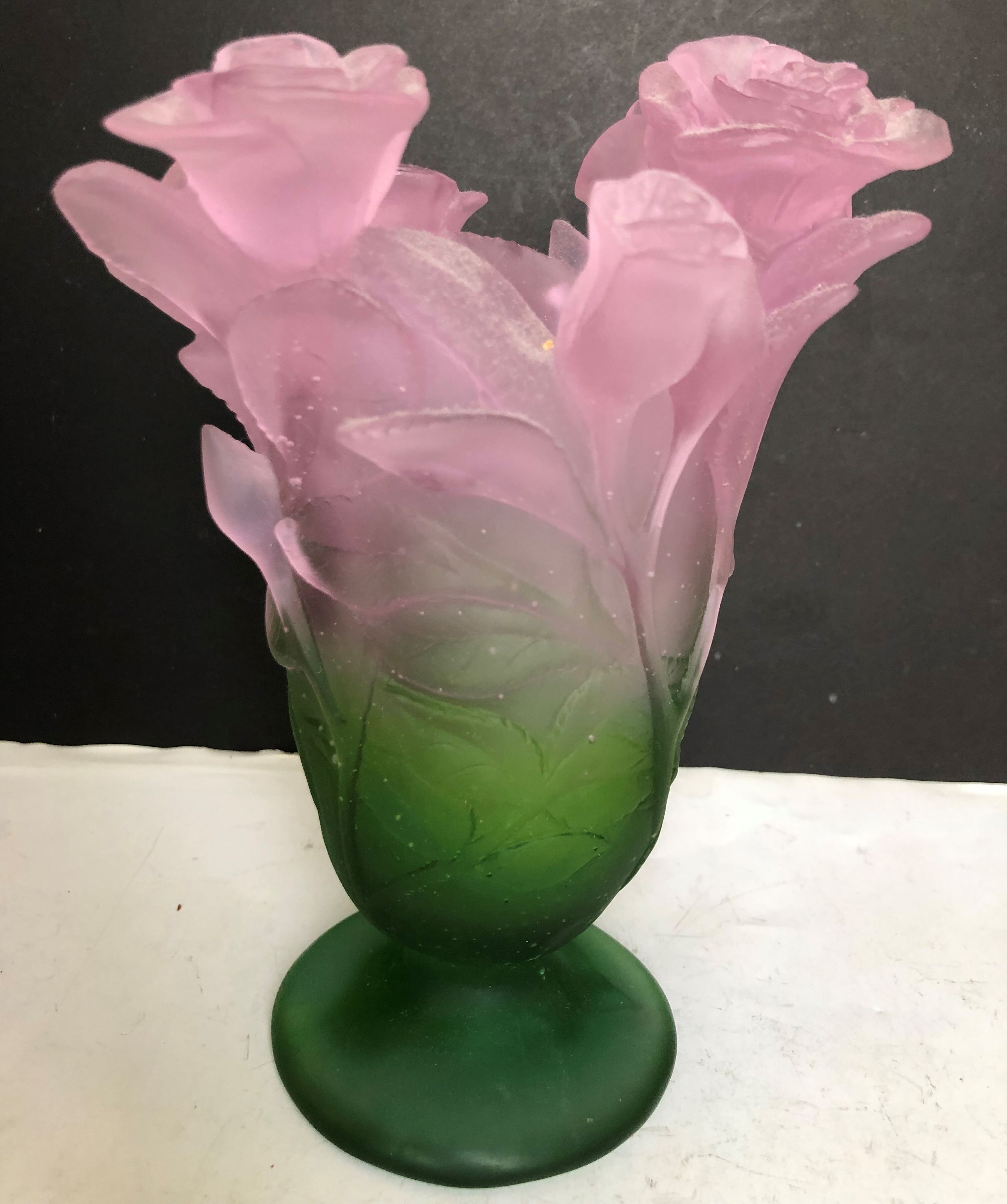Vase Daum en pate de verre