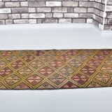 Anatolian Floral Vintage Kilim Runner sku 3397