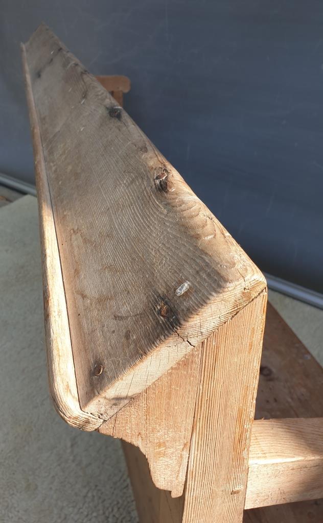 Cotentin church pew with missal door