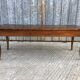 Table de ferme ancienne de style Louis XV avec 2 tiroirs