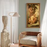 Mythological painting from 19th century, the bath of Venus