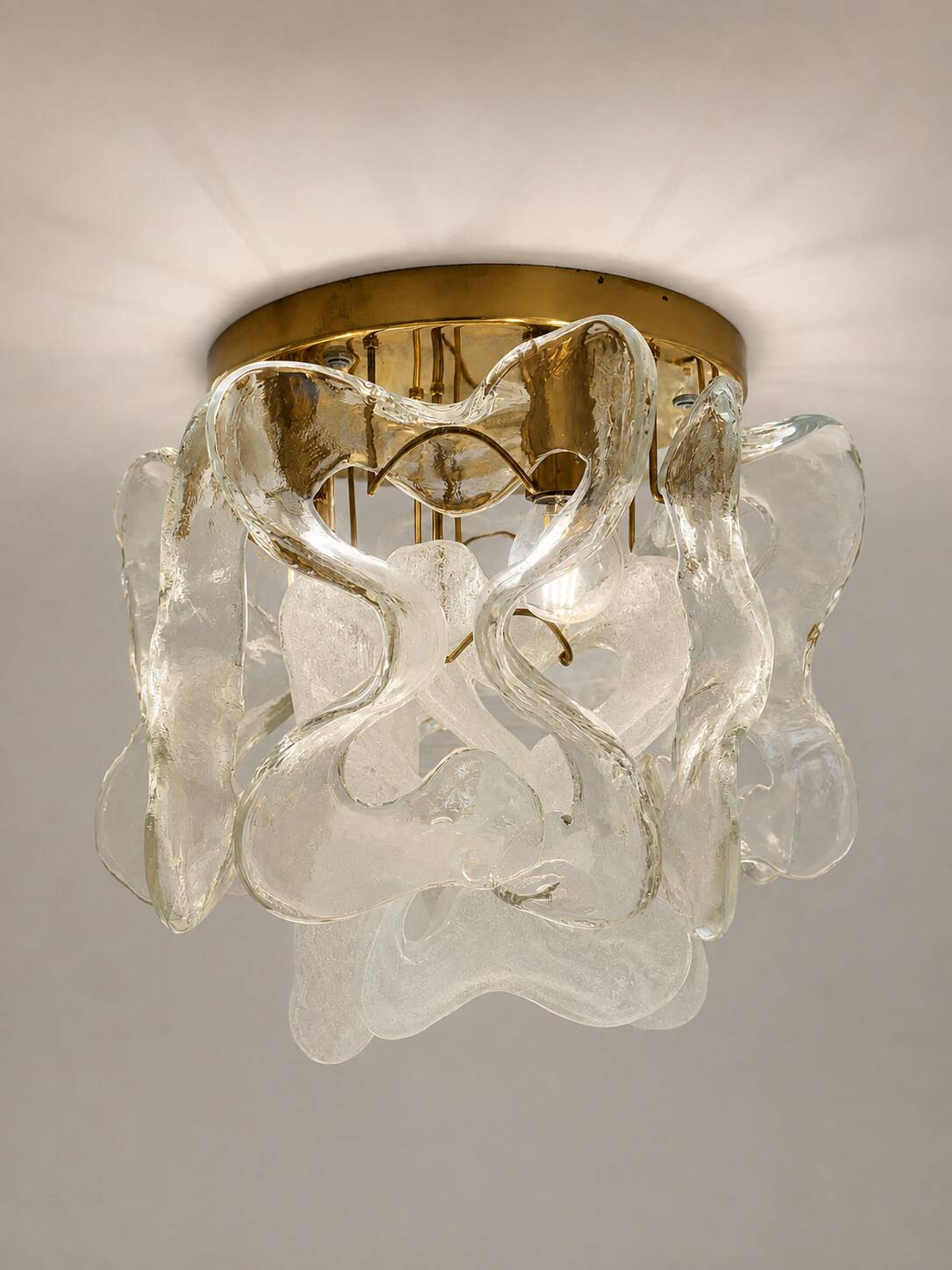 Catena ceiling light with Murano glass by Kalmar, Austria, 1960