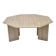 Italian octagon coffee table in travertine, 1980s