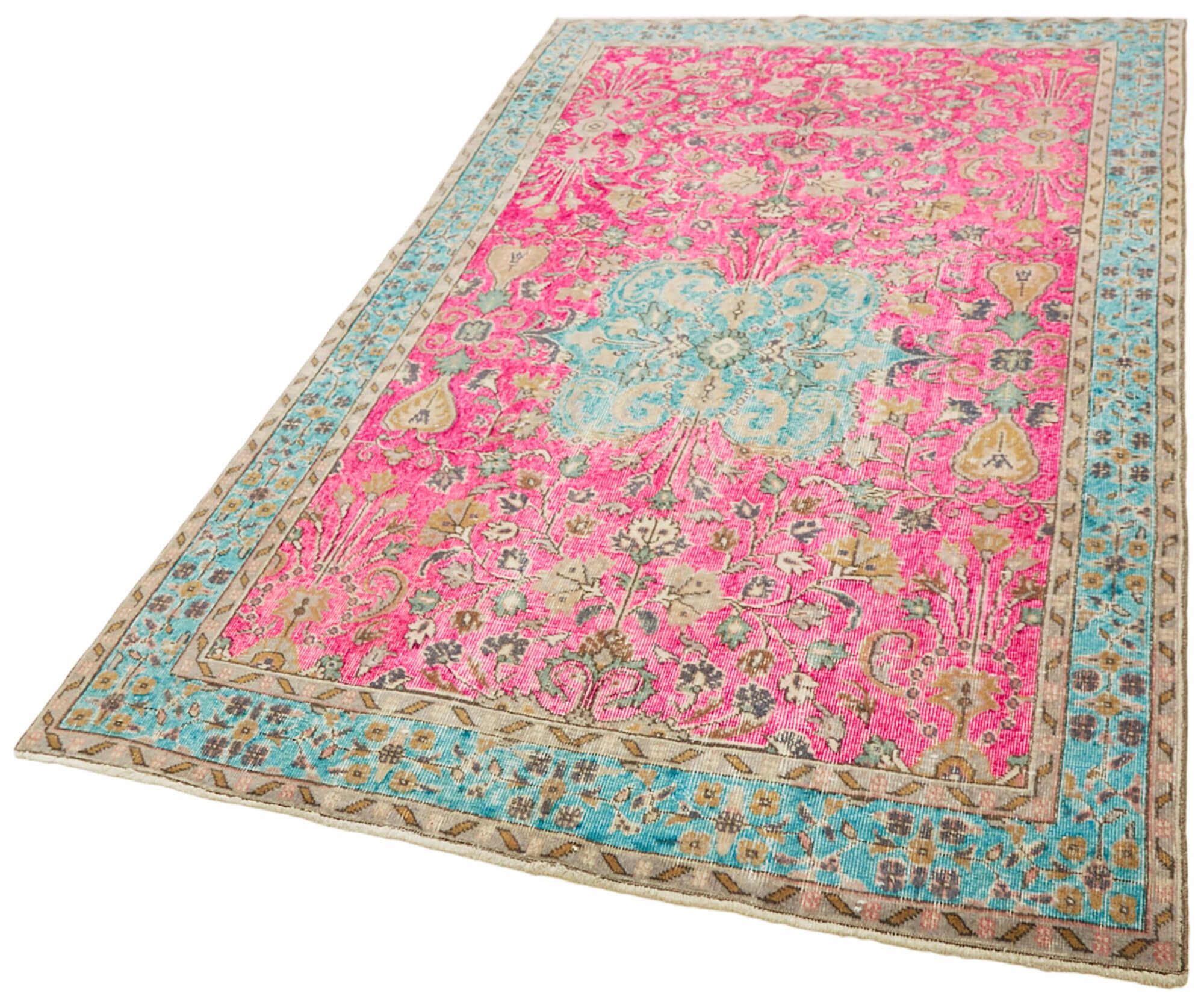 Hand-Knotted Vintage Anatolian 1980s 165 cm x 270 cm Multicolor Rug
