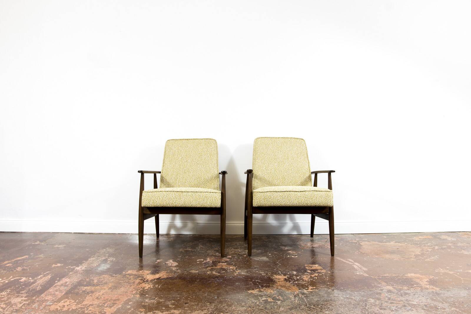 Vintage Armchairs Designed By H. Lis, Poland, 1960's, Set Of 2