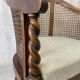 Antique chair with caning