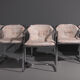 Set of 8 Gastone Rinaldi dining chairs, 70's