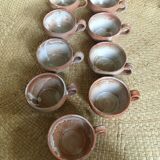 Series of 9 cups of sandstone