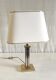 Table lamp "Le Dauphin" in gilded brass - mid 20th century