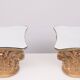 Corinthian capital side tables, 1970s