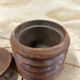 Round art deco wooden box 1930 Courchevel 1850