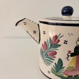 Large teapot Henriot 1950 - HB Quimper Brittany