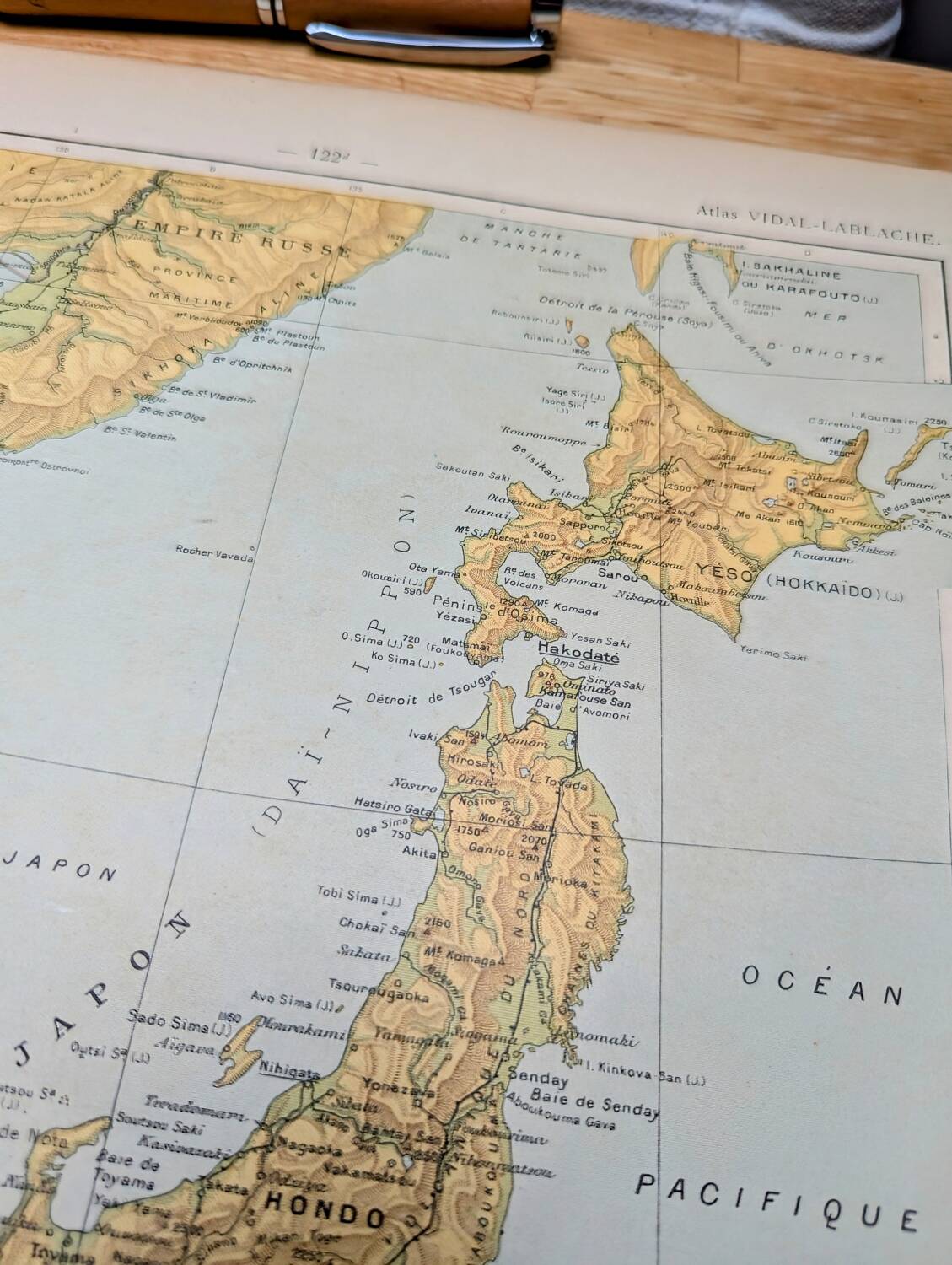 Imprimée en 1909, L'Empire du Japon