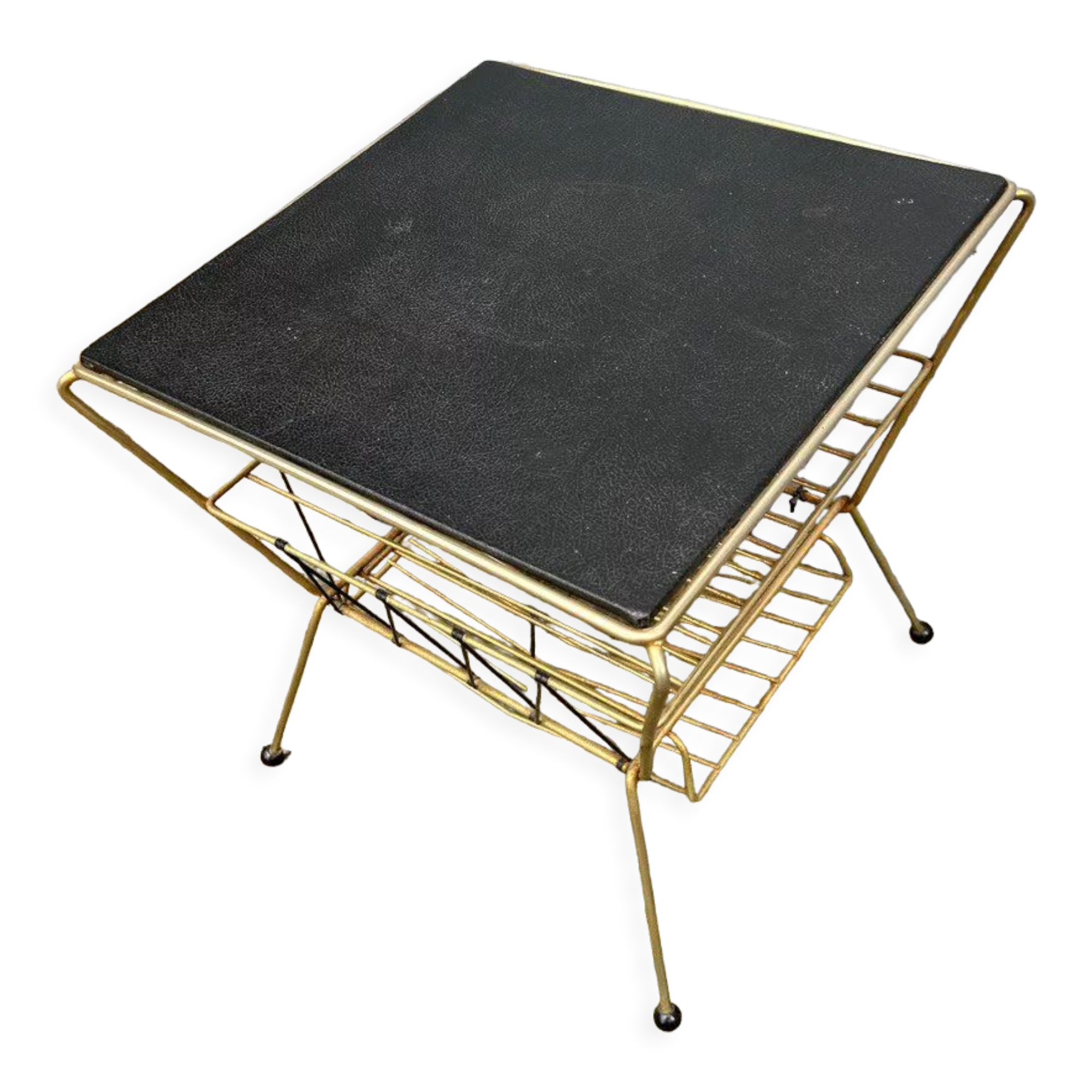 Table basse avec porte revues vintage - 1960