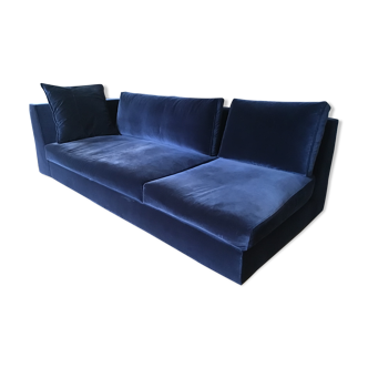 Meridian Cinna blue velvet, right armrest