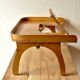 Torck - vintage wooden bed tray with reading tablet - made in belgium - 1950s