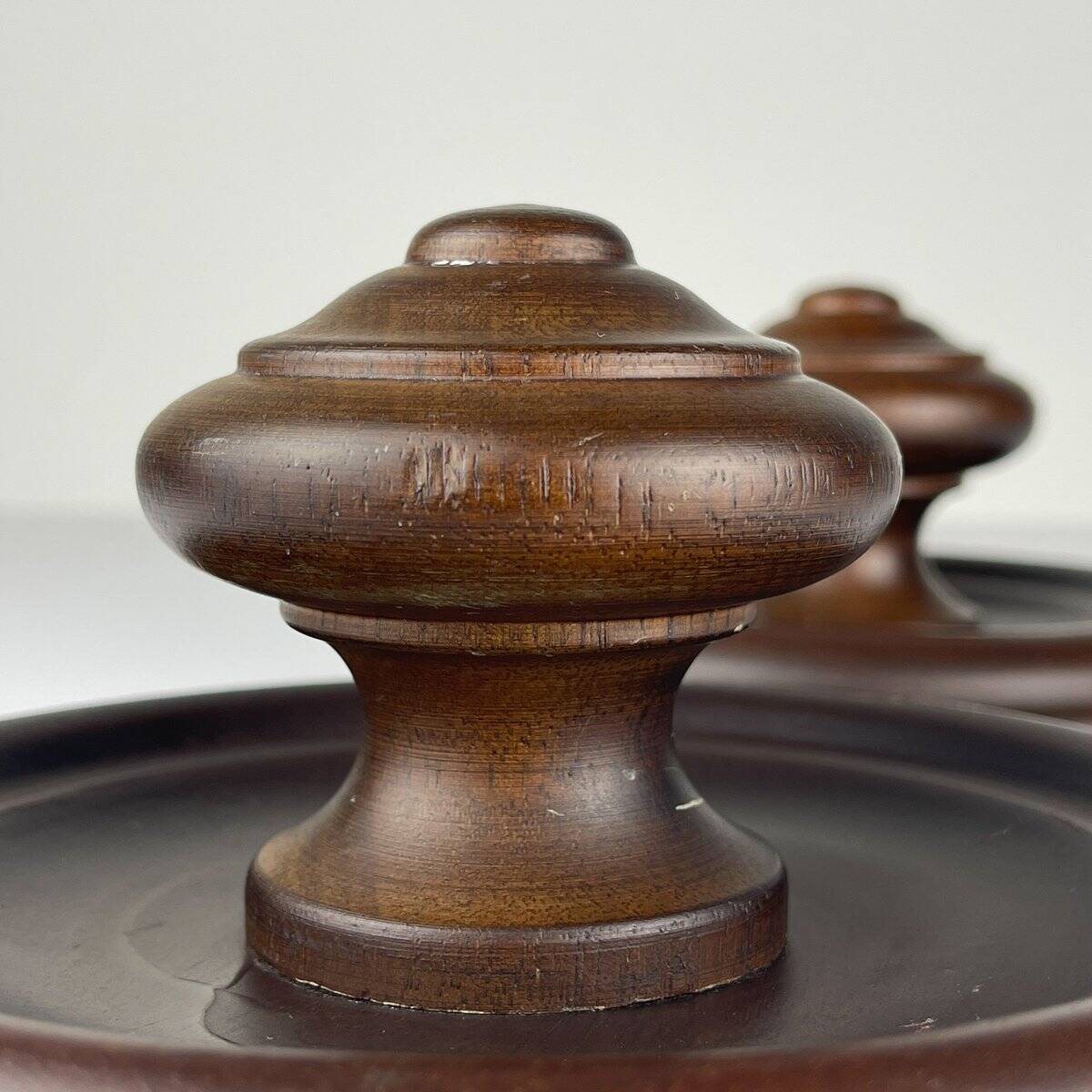 Art Deco wooden hangers, Italy, 1950s, set of 2