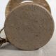 Vintage varnished stoneware lamp and jute rope