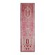 Vintage Turkish Oushak Handmade Wool Cotton Pink Runner Rug 90x312