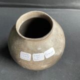Vase boule – Grès émaillé irisé – Colette Biquand de 1991