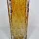 Vase in colored molded crystal of the 50s, 24 cm