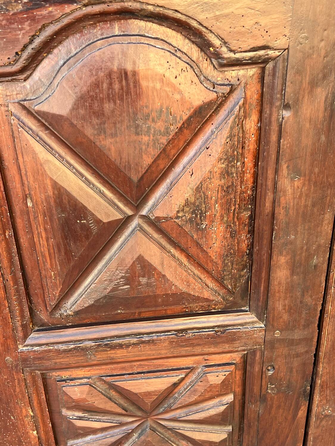 Two-door antique sideboard