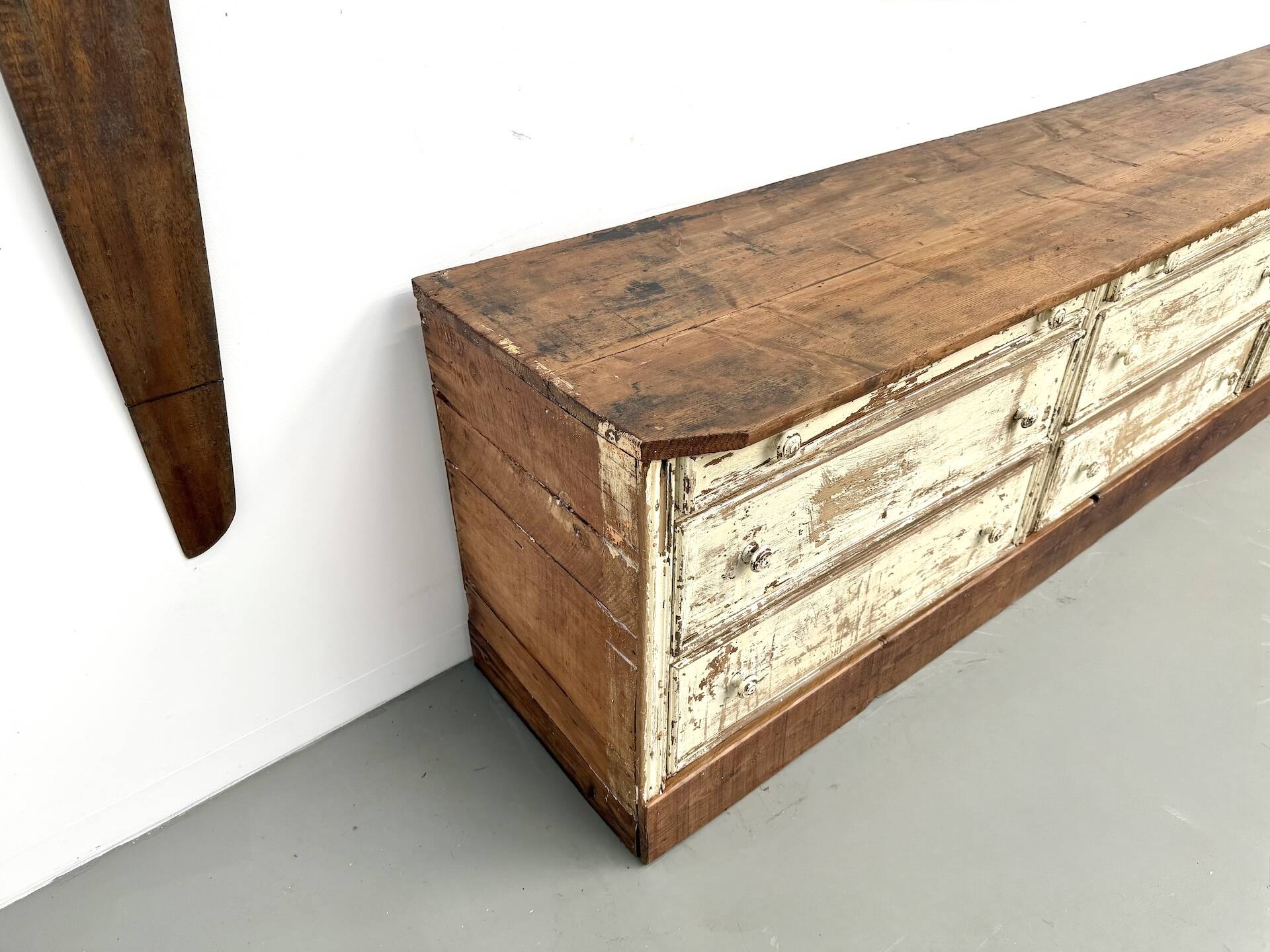Large antique haberdashery cabinet, circa 1900