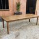 XXL solid oak farmhouse table 260x100 patinated two drawers