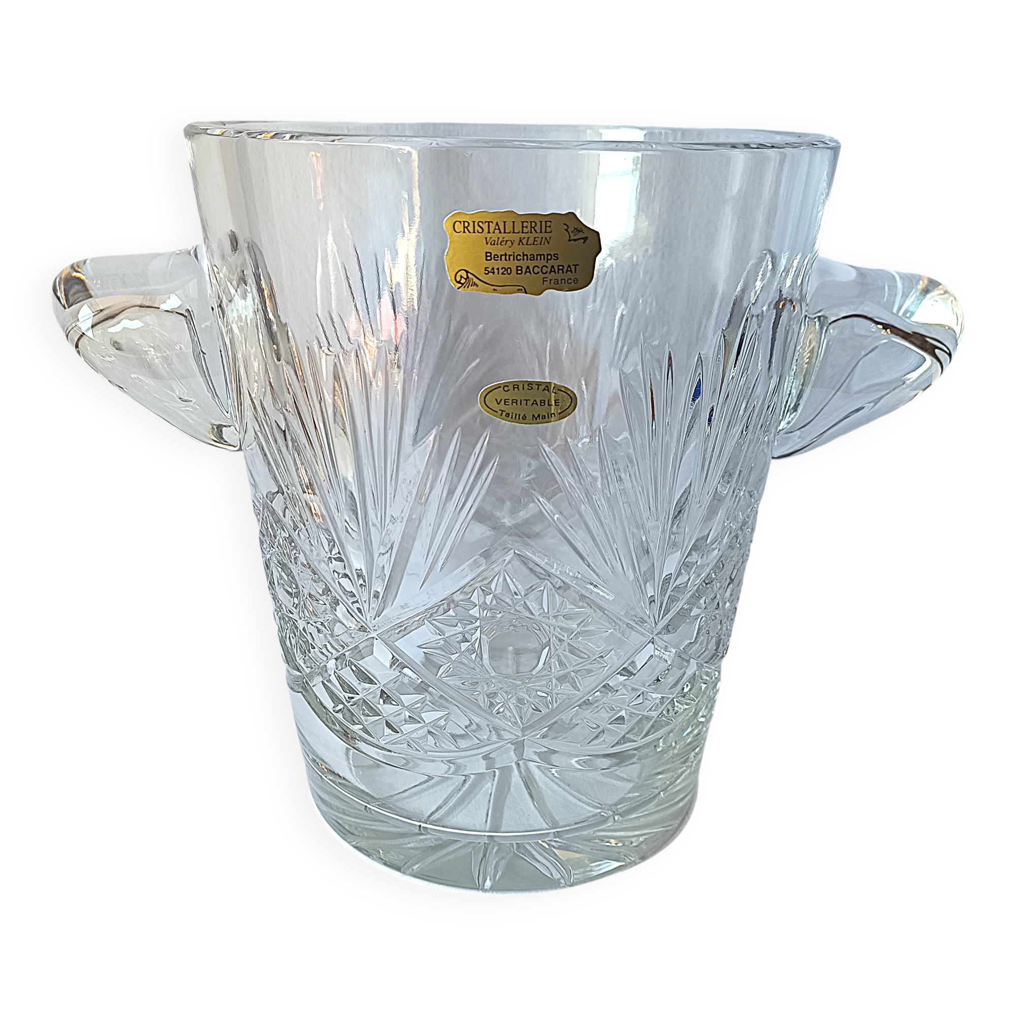 Crystal ice champagne bucket hand size Valery Klein Bertrichamps / Bacc