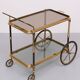 Stunning Brass Bar Trolley 1950s France