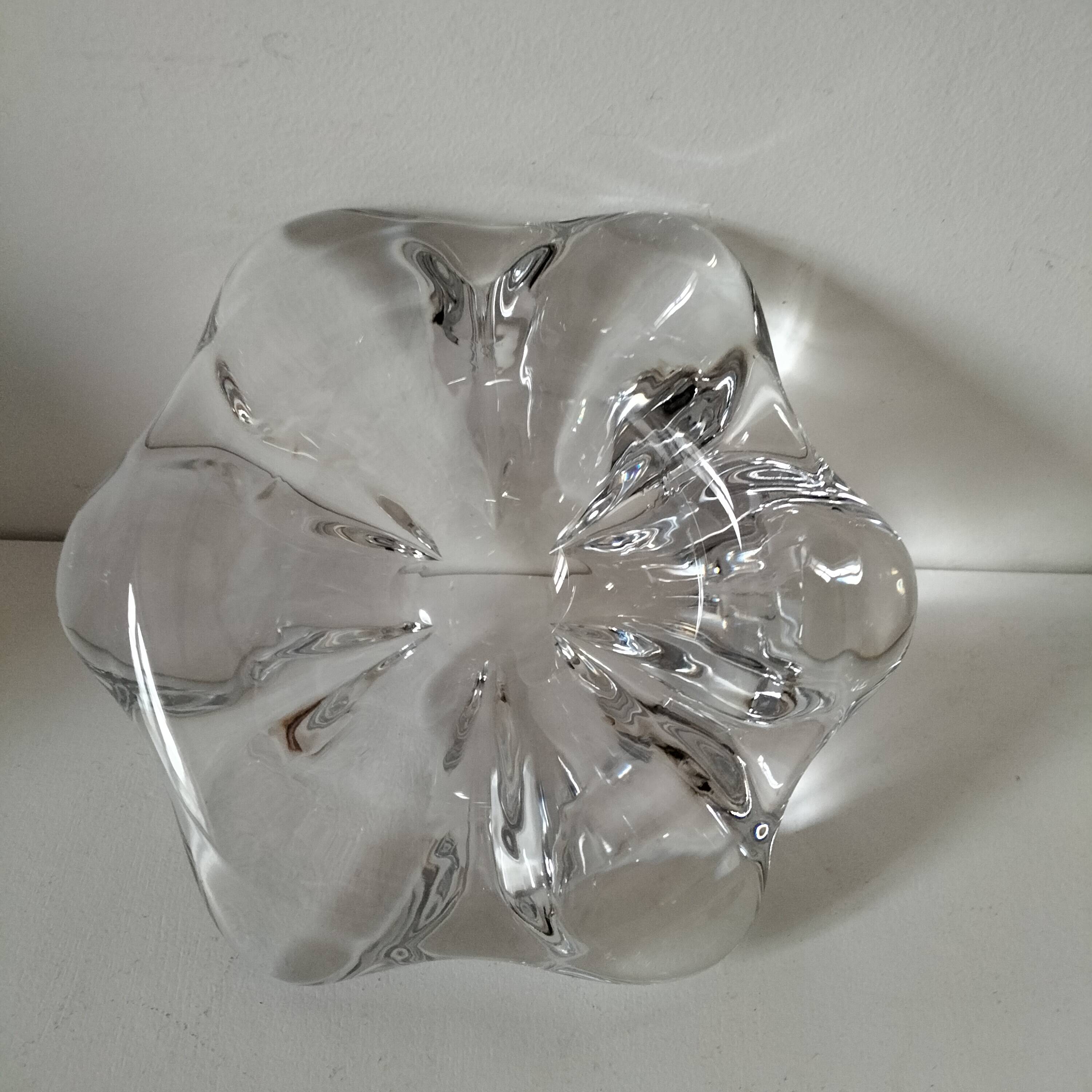 Signed Val Saint Lambert crystal cup