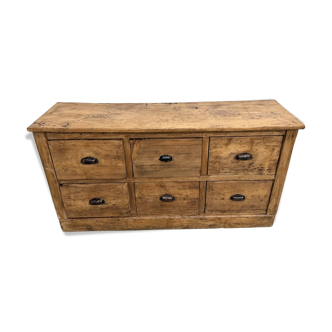 Six-drawer workshop cabinet