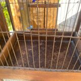 Cage à oiseaux ancienne en bois
