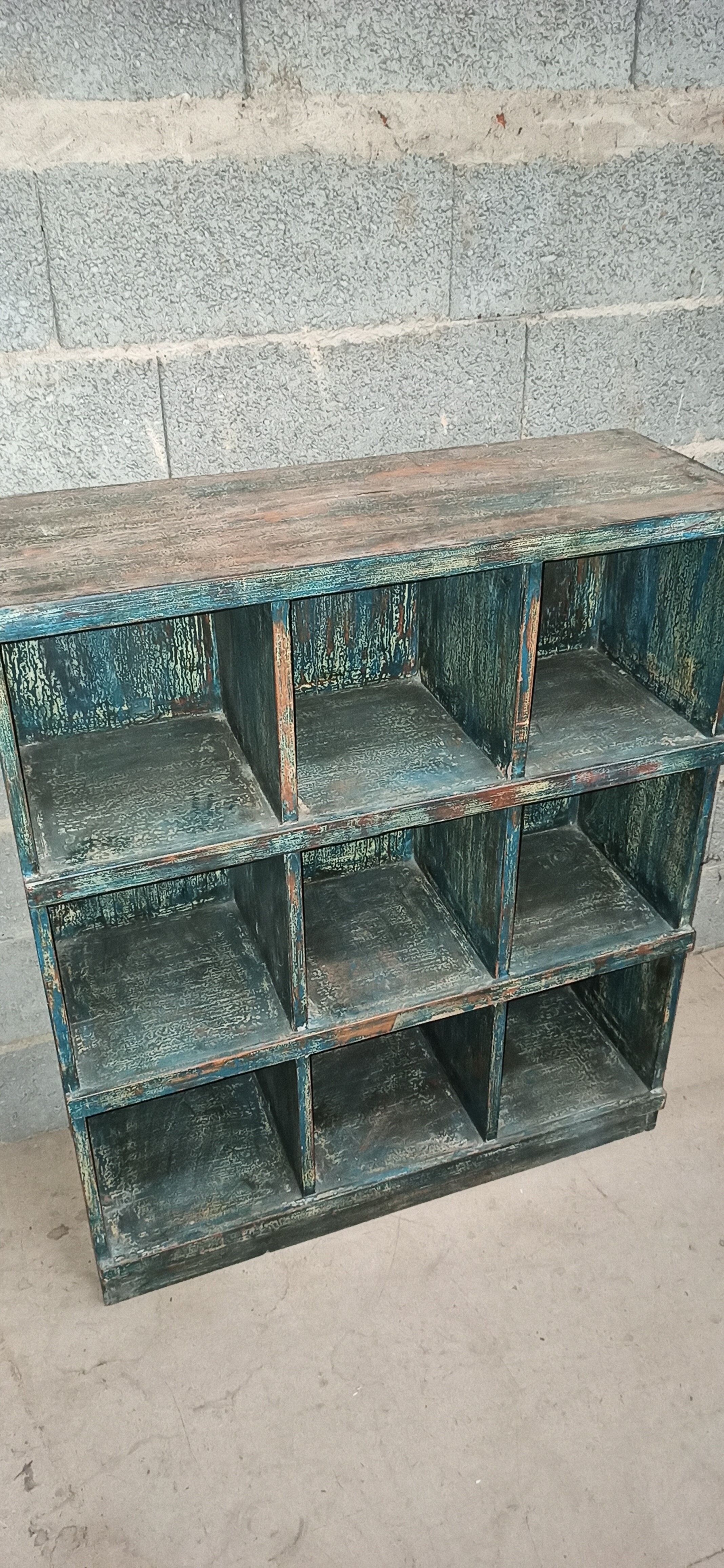 Old library furniture with 9 lockers