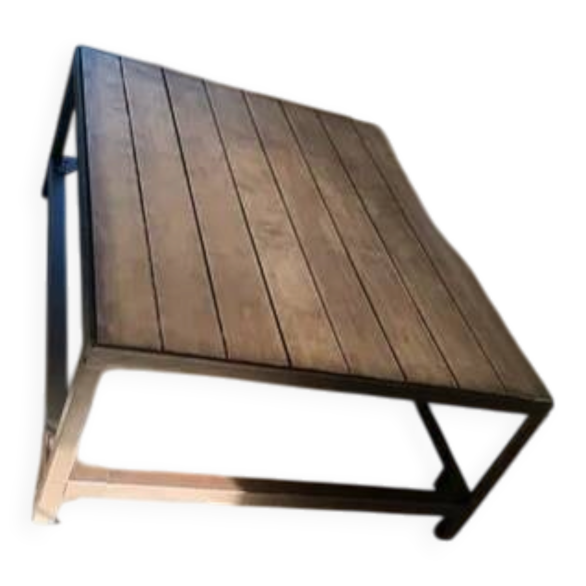 Industrial coffee table iron/beam