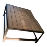 Industrial coffee table iron/beam