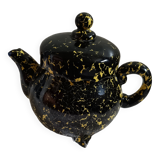 Théière moucheté noire et jaune