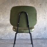 set of 4 vintage green chairs