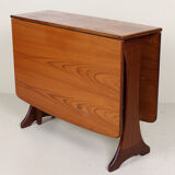 Table of dining room chairs in teak and retro vintage 1970s Nathan