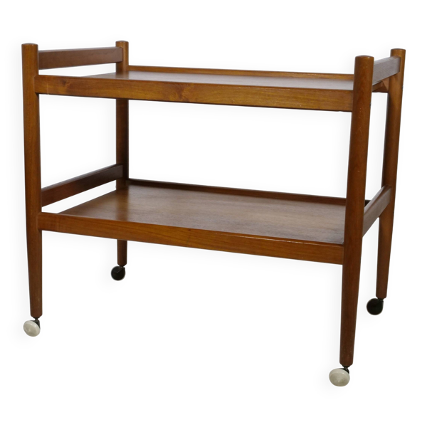 Desserte de bar en teck des années 1960