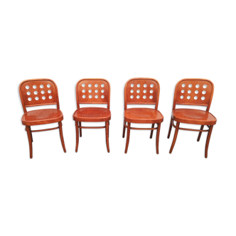 Serie 4 chaises bistrot