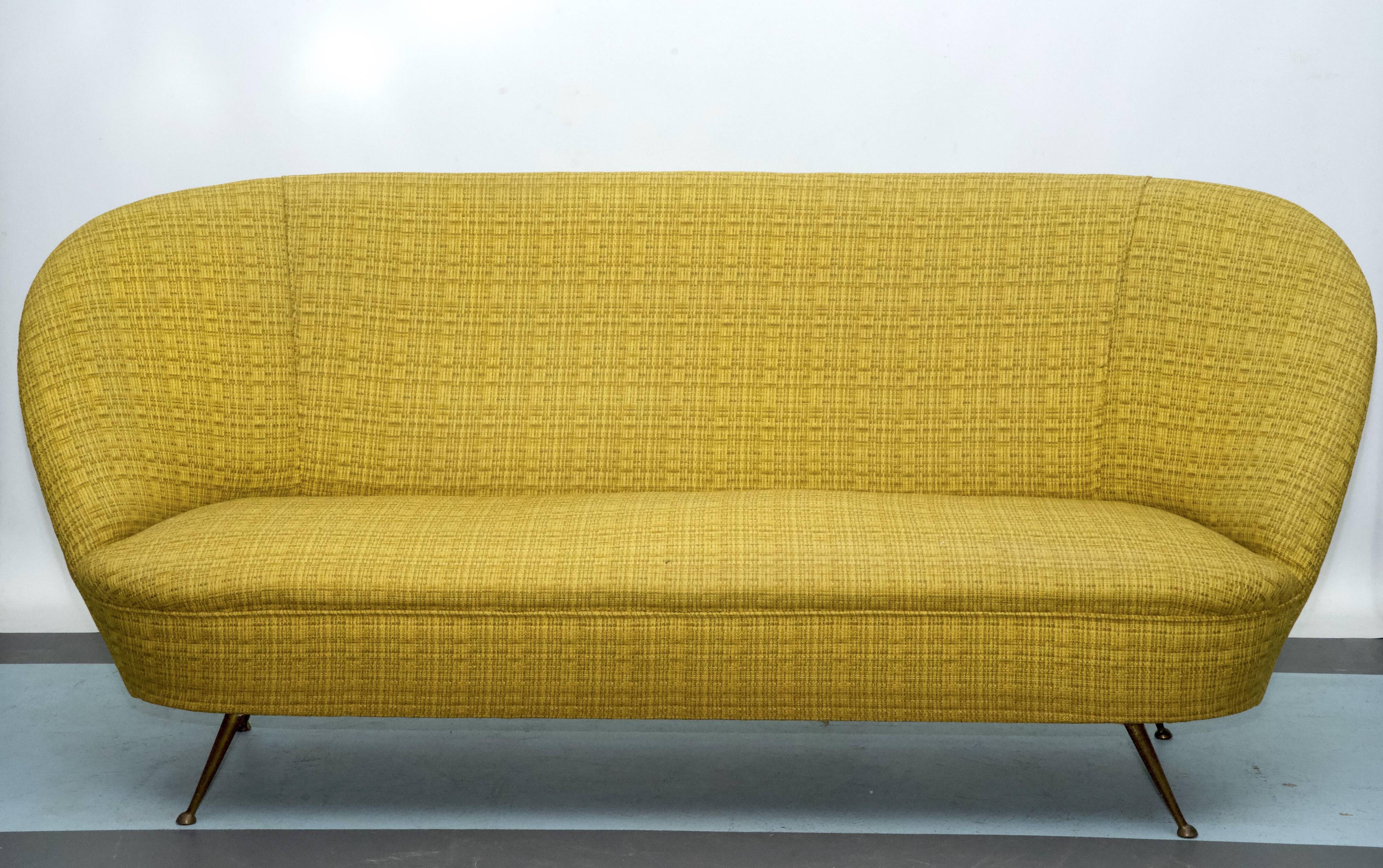 Two-Seater Sofa in the Style of Ico Parisi, Italy, 1950s