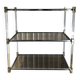 Étagère mid century en Plexiglas et chrome