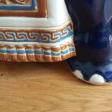 Ceramic elephant, signed