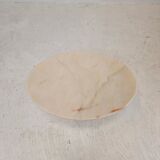Oval marble side table by Eero Saarinen for Knoll