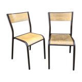 Pair of vintage Mullca school chairs