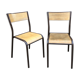 Pair of vintage Mullca school chairs