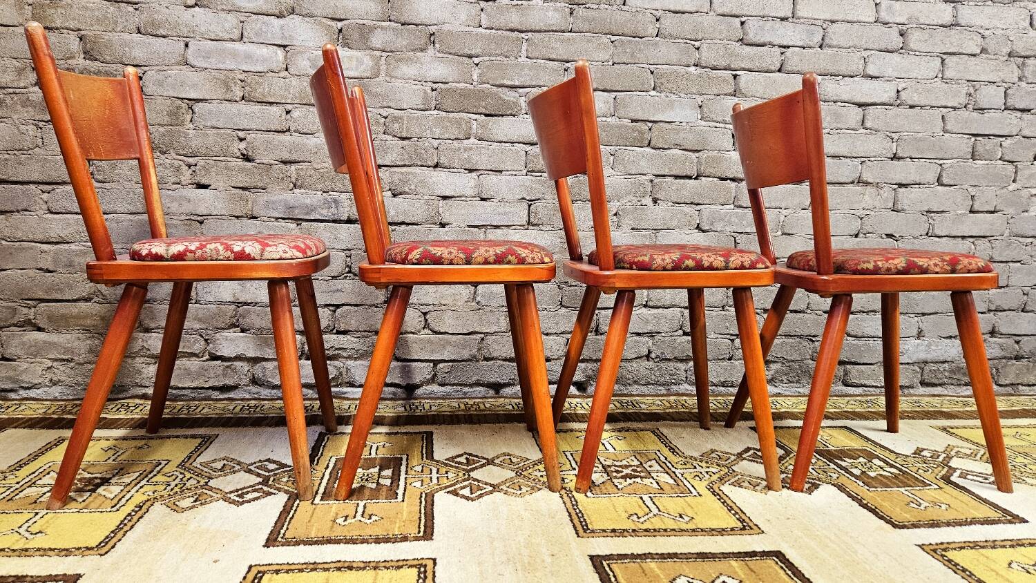 Set of 4 Hiller chairs 1960