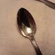 12 silver plated art nouveau teaspoons in their case