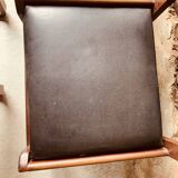 6 black chairs by Gunther Hoffstead for Uniflex - 1960's